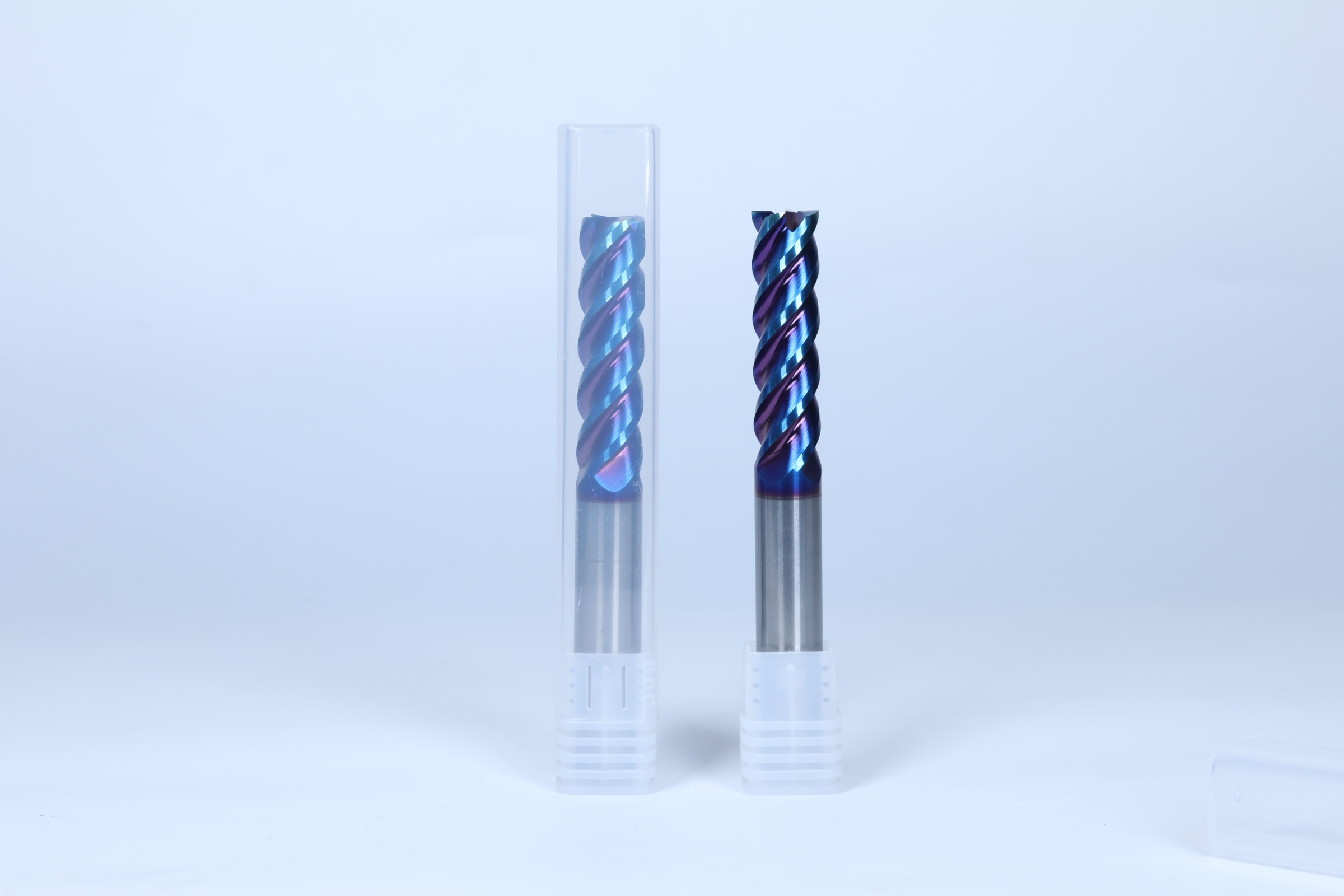 HRC65 4-flute flat milling cutter blue coating