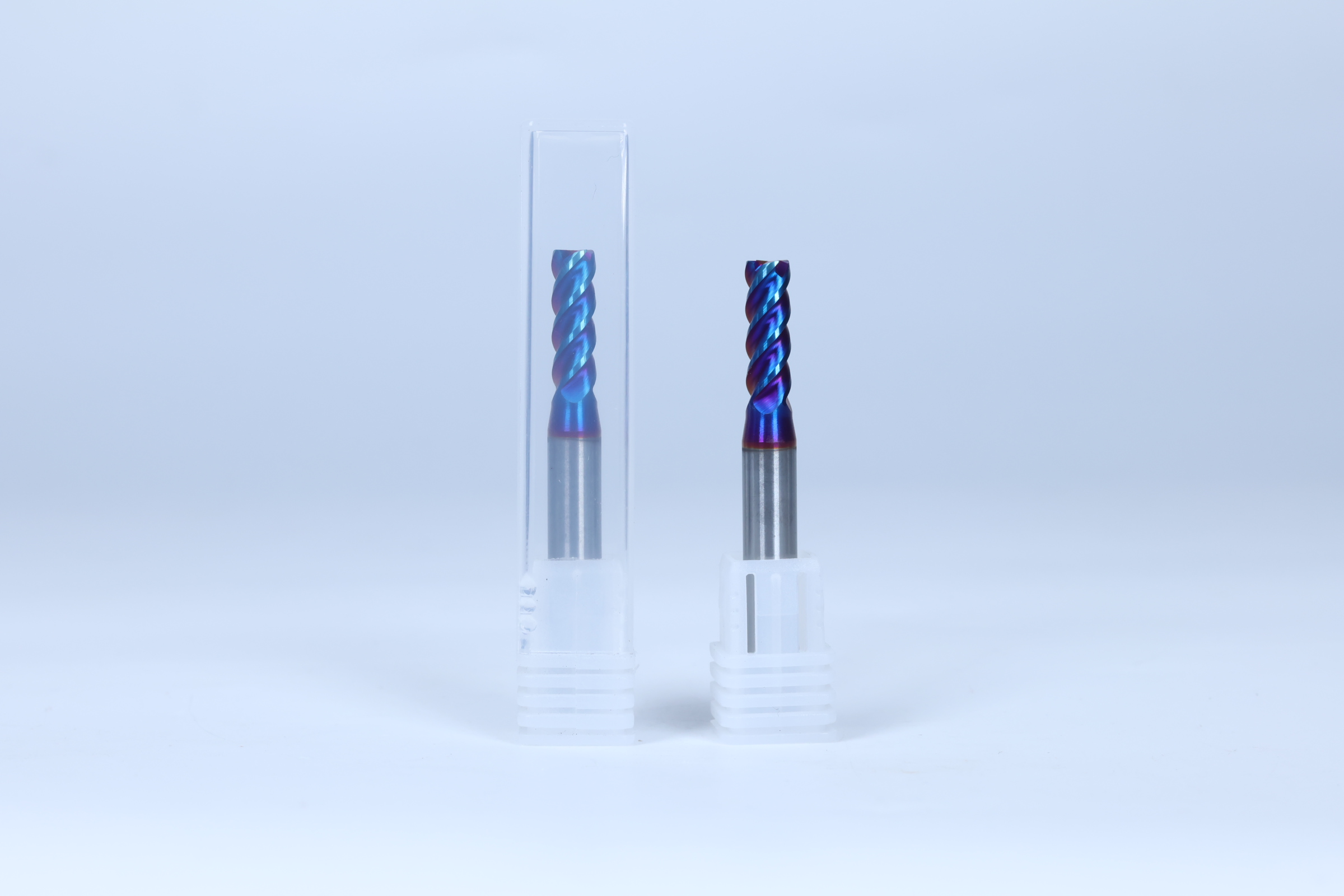 HRC65 4-flute flat milling cutter blue coating