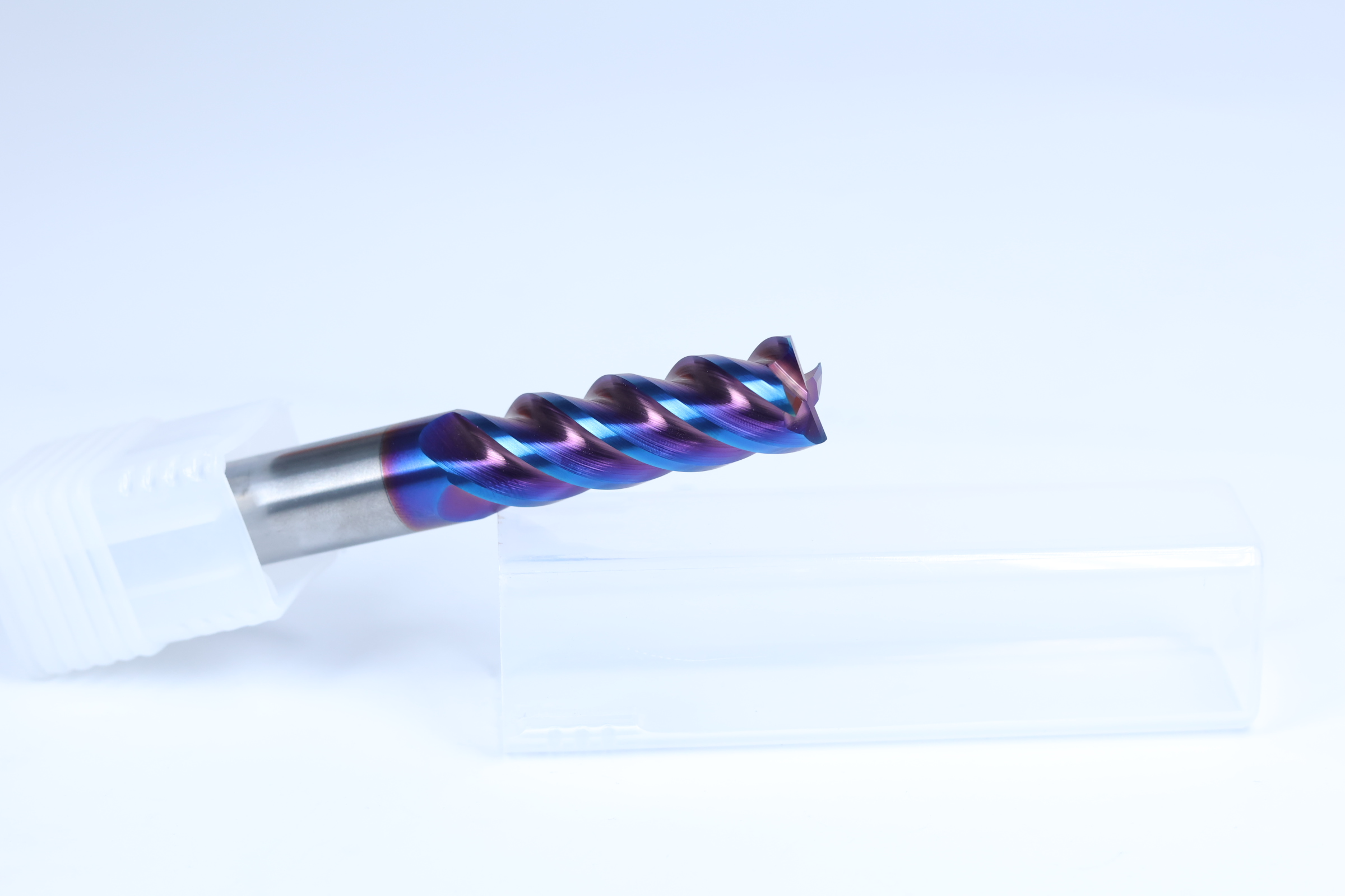 HRC65 4-flute flat milling cutter blue coating