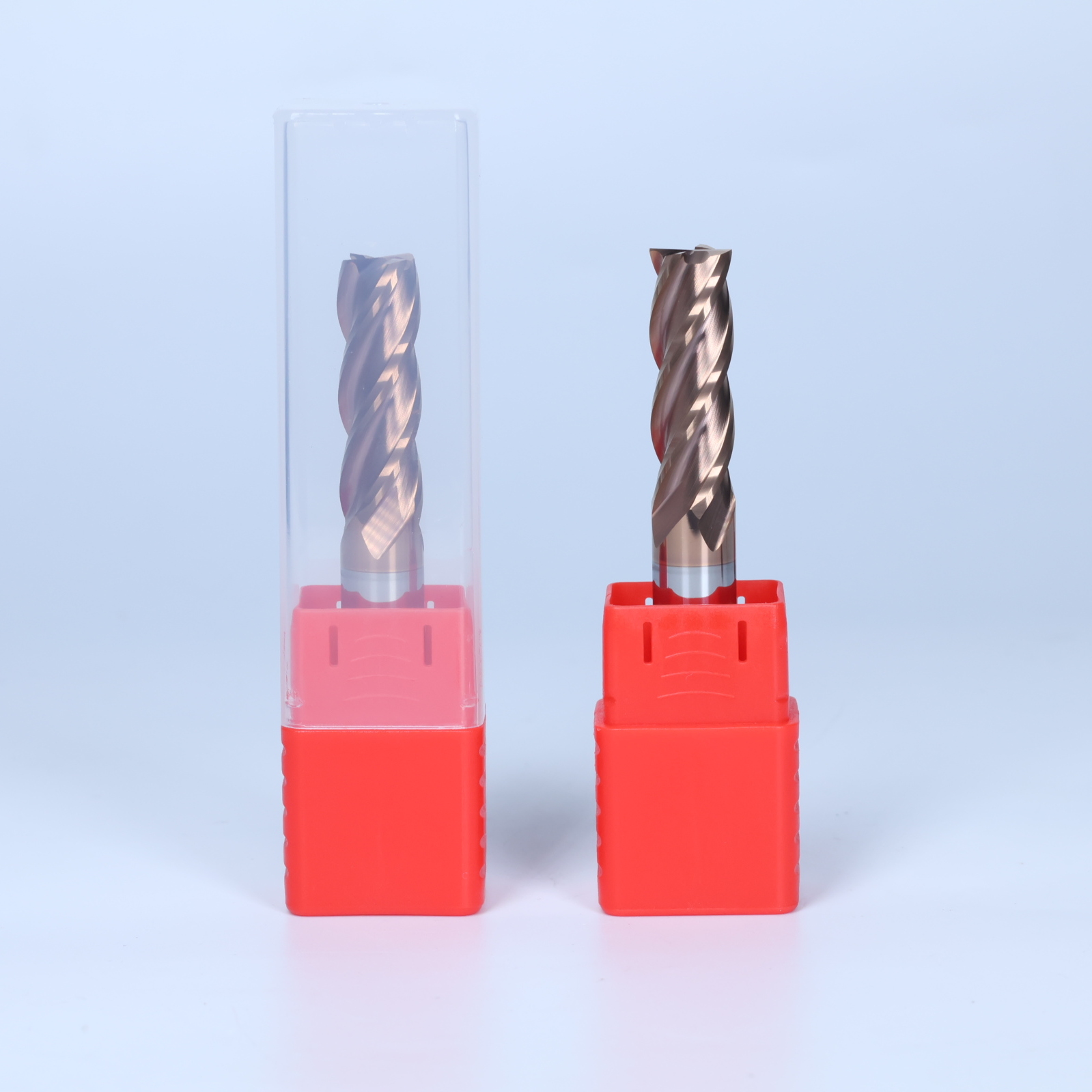 ‌HRC58 Four-Flute Carbide End Mill for High-Hardness Steel Machining with TiAlN Coating (or AlCrN/TiCN Coating)