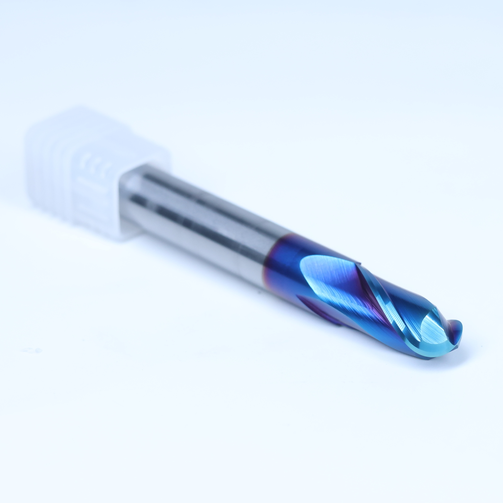 2flute blue nano ball milling cutter, wear resistant, corrosion-resistant and efficient processing, non-standard customization