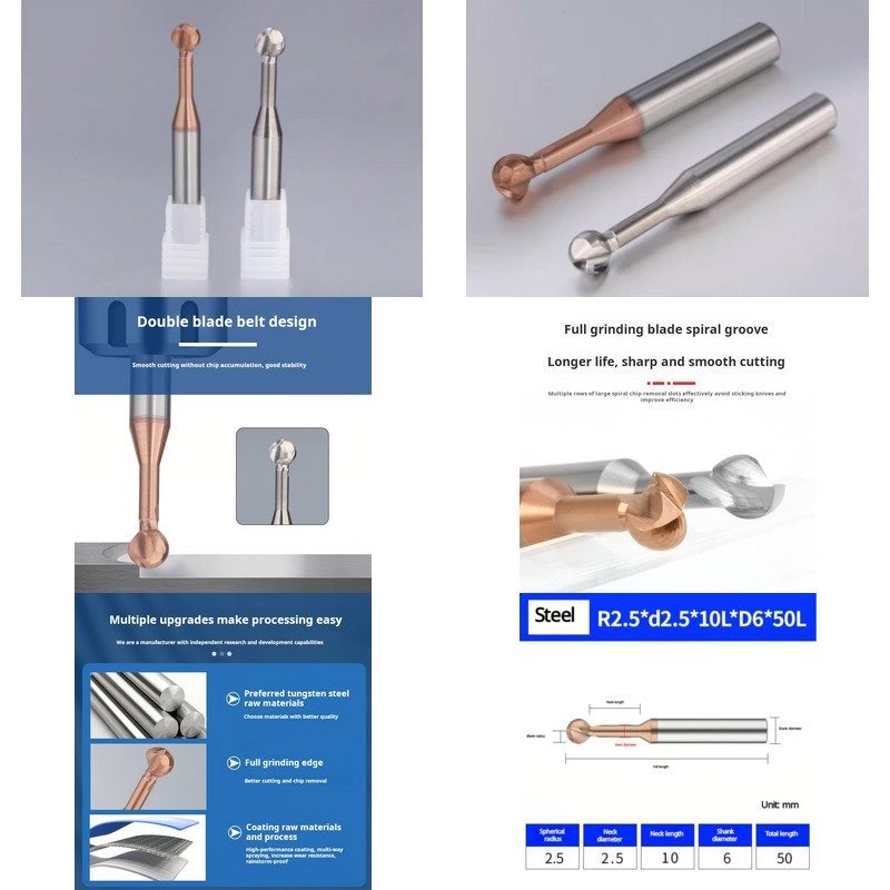 Milling Cutter Lollipop,Lollipop End mills